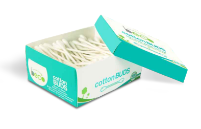 open box of cotton buds